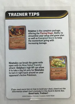 Mega Greninja ex Trainer Tips - Prerelease Exclusive - Pokemon TCG: Chaos Rising - Image 2