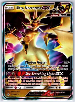 Ultra Necrozma GX 95/131 FORBIDDEN LIGHT GX Rare HOLO LIGHTLY PLAYED - Image 1
