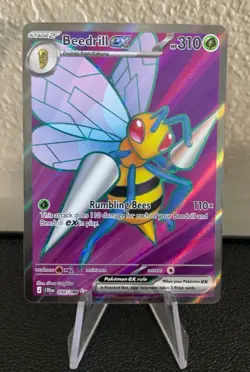 Pokemon TCG: Beedrill ex 098/086 Me04: Chaos Rising Holo - Image 1
