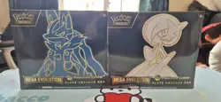 Pokemon TCG Mega Evolutions Pokemon Centre ETB (Lucario & Guardevoire) Pair - Image 1