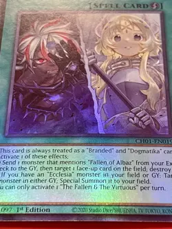 2x The FaLLen & The Virtuous | CH01-EN019 | Ultra Rares | 1st Edition | YuGiOh! - Image 2