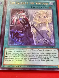 2x The FaLLen & The Virtuous | CH01-EN019 | Ultra Rares | 1st Edition | YuGiOh! - Image 4