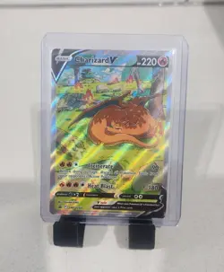 Pokemon TCG Charizard V Sword & Shield SWSH260 Holo Black Star Promo - Image 1
