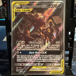 UMBREON & DARKRAI GX SM241 Sun and Moon Black Star Promo Pokemon Card Near Mint! - Image 1