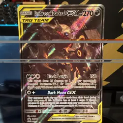 UMBREON & DARKRAI GX SM241 Sun and Moon Black Star Promo Pokemon Card Near Mint! - Image 2