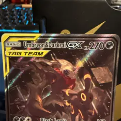 UMBREON & DARKRAI GX SM241 Sun and Moon Black Star Promo Pokemon Card Near Mint! - Image 3