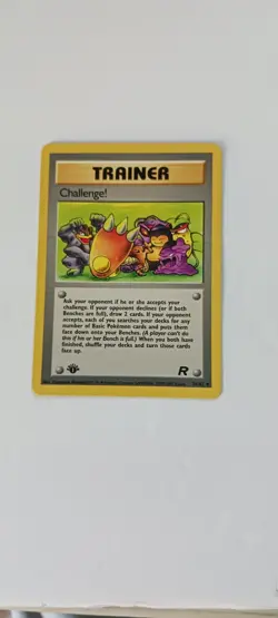Team Rocket First Edition Challenge Vintage Trainer Pokemon Card NM Condition - Image 5