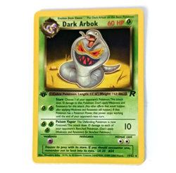 Team Rocket First Edition Dark Arbok Vintage Pokemon Card NH NM Condition - Image 1