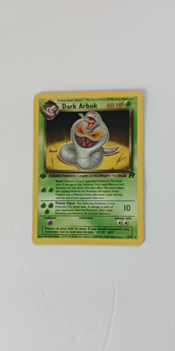 Team Rocket First Edition Dark Arbok Vintage Pokemon Card NH NM Condition - Image 5