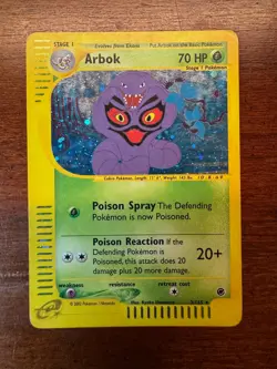 2002 Pokemon EX Expedition Arbok Rare Holo 3/165 - Image 1