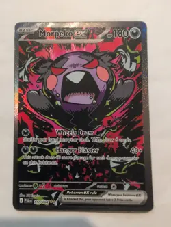 Pokemon Morpeko ex 117/084 SIR ME05 Pitch Black English NM - Image 1