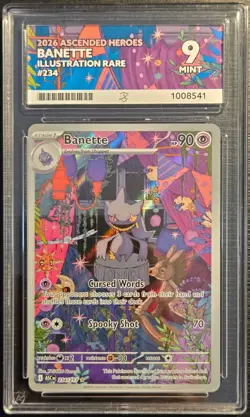 ⭐Ace 9 Banette 234/217 ⭐2026 Ascended Heroes English Pokemon Illustration Rare - Image 1