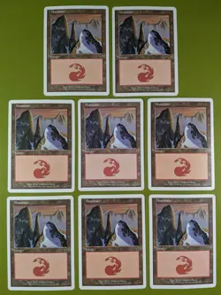 8 Mountain (337) Seventh Edition 7th Magic the Gathering MTG 8 - Image 1