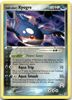 Team Aqua's Kyogre (EX Team Magma vs Team Aqua) 3/095 Deck Exclusives Pokemon HP - Image 2
