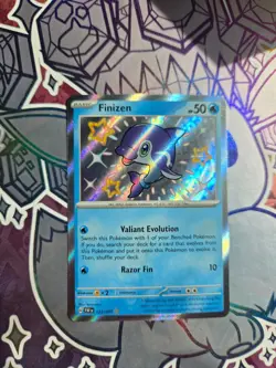 Finizen 123/091 Shiny Rare Paldean Fates Pokemon Holo Near Mint - Image 1