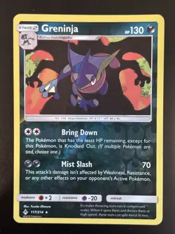 Greninja 117/214 Sm-Unbroken Bonds Reverse Holo Pokemon - Image 1