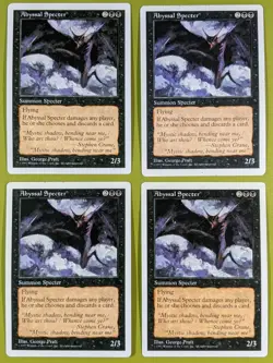 Abyssal Specter x4 Fifth Edition 5th 4x Playset Magic the Gathering MTG - Image 1