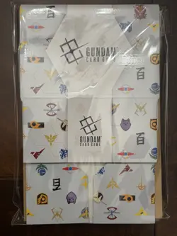 SDCC 2026 Gundam Card Game Storage Box & Resource Card Set EVX07 In Hand - Image 1