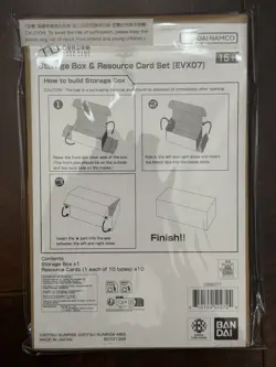SDCC 2026 Gundam Card Game Storage Box & Resource Card Set EVX07 In Hand - Image 2