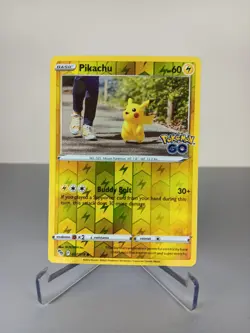 Pikachu 027/078 Reverse Holo Pokemon GO - Pokemon Card - NM - Image 1