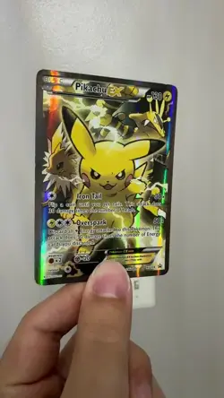 2016 Pokemon XY Black Star Promo Pikachu EX #XY124 Full Art Holo Card - Image 2