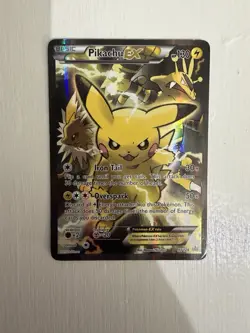 2016 Pokemon XY Black Star Promo Pikachu EX #XY124 Full Art Holo Card - Image 3