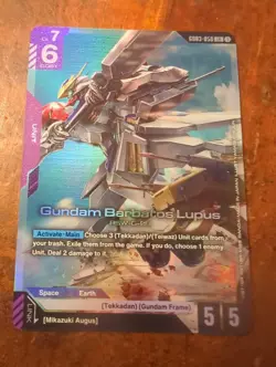 Gundam Barbatos Lupus LR GD03-050 Steel Requiem Gundam Card Game NM - Image 2