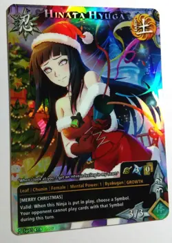 Carte Naruto CCG Collectible Card Game Foil neuf Prism 368 Hynata Hyuga - Image 1