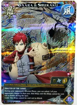 carte naruto ccg Collectible Card Game 26 Foil neuf Gaara - Image 1