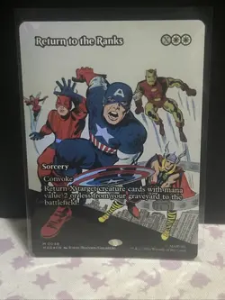 Return to the Ranks Borderless Foil Marvel Super Heroes Mtg Nm 0048 - Image 1