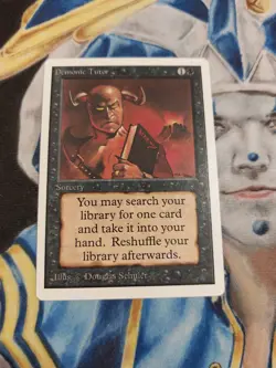 Demonic Tutor MTG Unlimited Uncommon Black Sorcery Slightly Played x1 GG4 - Image 2