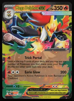 Mega Delphox ex 008/084 Pitch Black POKEMON NM 2026 - Image 1