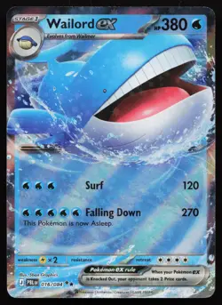 Wailord ex 016/084 Pitch Black POKEMON NM 2026 - Image 1