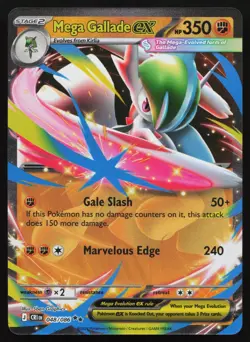 Mega Gallade ex 048/086 Chaos Rising POKEMON NM 2026 - Image 1
