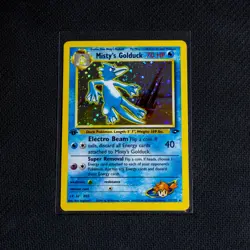 Vintage Pokemon TCG Gym Challenge - Misty's Golduck 1st Ed. Holo Rare - NM - Image 1