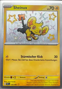 Pokemon Paldeas Schicksale Sheinux 135/091 Near Mint Deutsch - Image 1