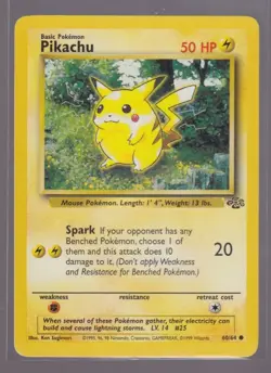 Pokemon TCG Pikachu Jungle 60/64 Regular Trading Card TCG - Image 1
