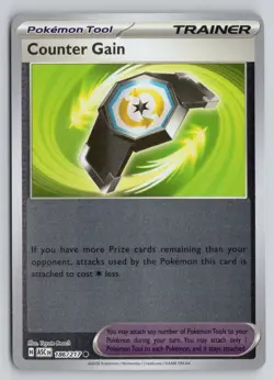 COUNTER GAIN 186/217 COMMON ASCENDED HEROES POKEMON REVERSE HOLO NM - Image 1