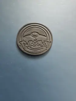 Pokemon TCG Silver Detective Pikachu Card Small Flipping Coin Rare - Image 2