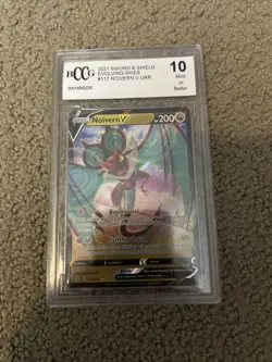 2021 Pokemon Noivern V Evolving Skies 117/203 BCCG 10 Gem Mint TCG Card BECKETT - Image 1