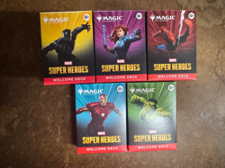MTG MARVEL SUPER HEROES Welcome Decks SET OF 5 FREE SHIP NEW/SEALED - Image 1