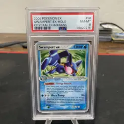Swampert ex Crystal Guardians 98/100 Holo Ultra Rare PSA 8 (2006) - Image 1