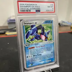 Swampert ex Crystal Guardians 98/100 Holo Ultra Rare PSA 8 (2006) - Image 3