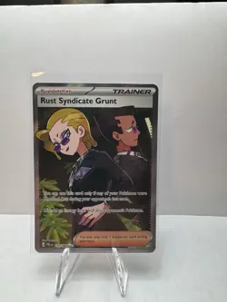 Pokemon TCG - Rust Syndicate Grunt 112/084 Me05: Pitch Black Holo - Image 1