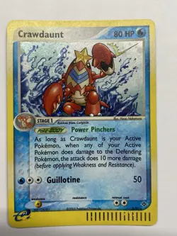 Crawdaunt Pokemon TCG EX Dragon Holo Hologram Card #3/97 - Image 1