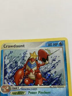 Crawdaunt Pokemon TCG EX Dragon Holo Hologram Card #3/97 - Image 2
