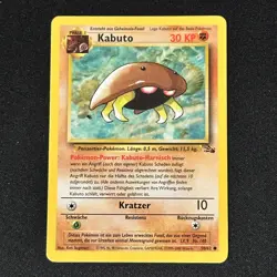Pokemon TCG 1999-2000 Kabuto 50/62 Fossil Regular Common - Image 1