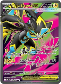 Pokemon TCG Mega Zeraora ex #98 Ultra Rare Full Art Holo 2026 Pitch Black NM - Image 1
