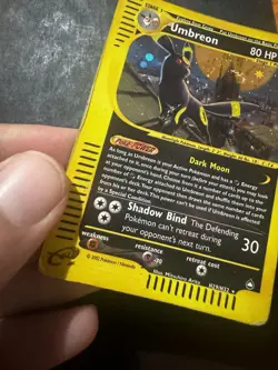 Pokemon Umbreon H29/H32 Aquapolis Holo ENG Poor - No Charizard Crystal - Image 4