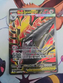 Mega Excadrill ex 103/084 Me05: Pitch Black Holo Ultra Rare Pokemon - Image 1